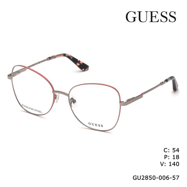 GUESS Optical Shiny Dark Nickeltin/