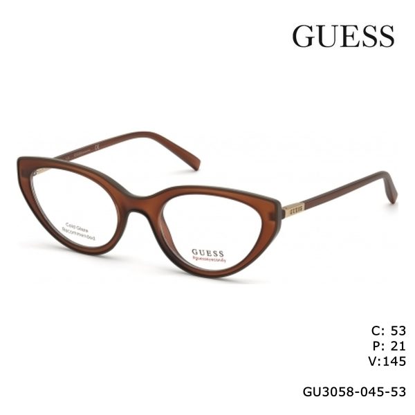 GUESS Optical Shiny Light Brown/