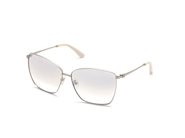 GUESS Sunglasses Shiny Light Nickeltin / Smoke Mirror/