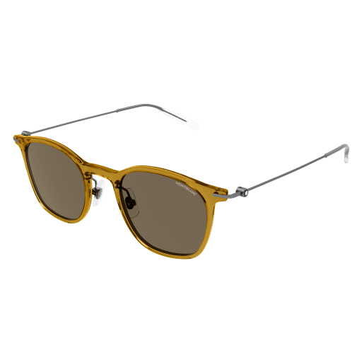 MONTBLANC Sunglasses Orange Ruthenium Brown/