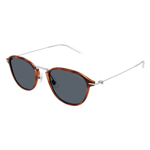 MONTBLANC Sunglasses Havana Silver Grey/