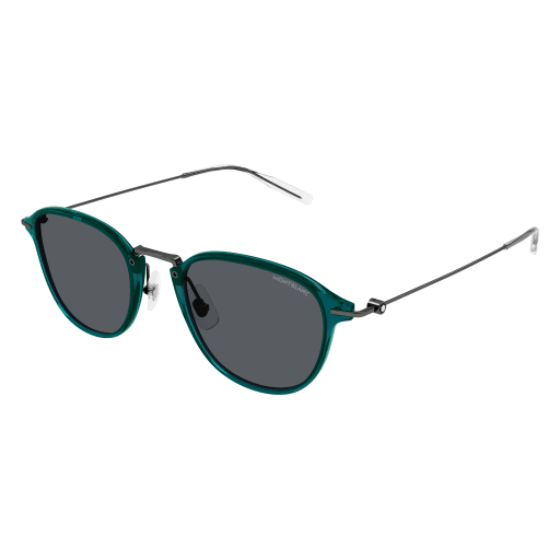 MONTBLANC Sunglasses Green Ruthenium Grey/
