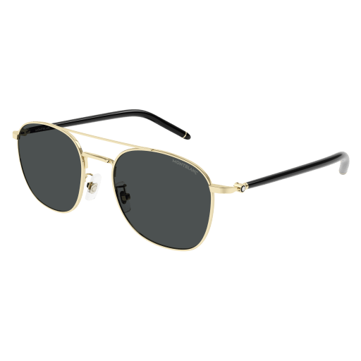 MONTBLANC Sunglasses Gold Black Grey/