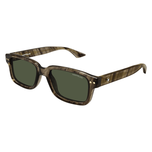 MONTBLANC Sunglasses Brown Brown Green/