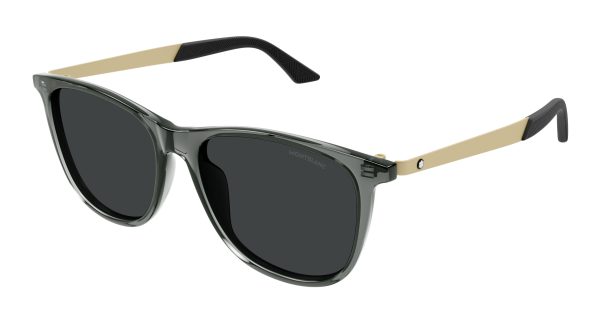 MONTBLANC Sunglasses Grey Gold Smoke/