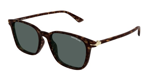 MONTBLANC Sunglasses Havana Havana Green/
