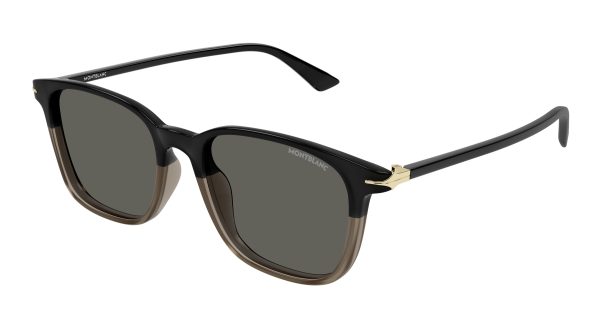 MONTBLANC Sunglasses Black Black Grey/