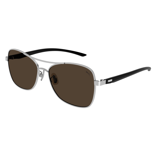 PUMA Sunglasses Silver Silver Brown/