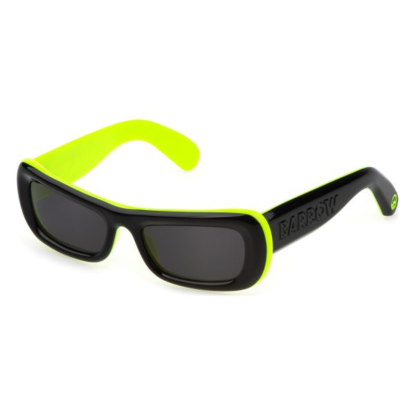 BARROW Sunglasses Shiny Black Top+Yellow/