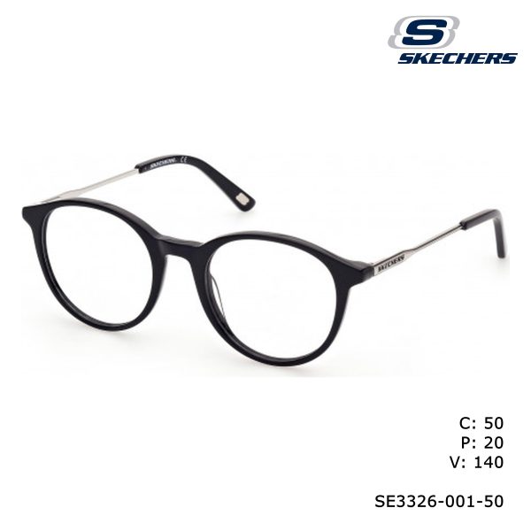 SKECHERS Optical Shiny Black/