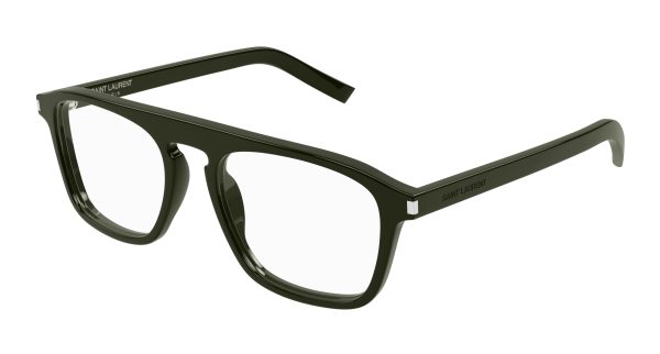 SAINT LAURENT Optical Green Green/AR (ANTI RIFLESSO)