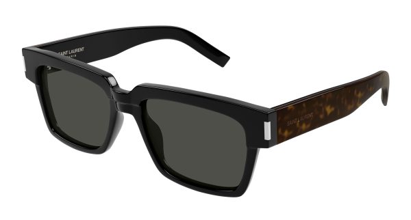 SAINT LAURENT Sunglasses Black Havana Grey/