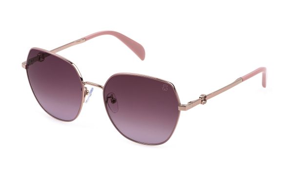 TOUS Sunglasses Shiny Red Gold W/Coloured Parts/