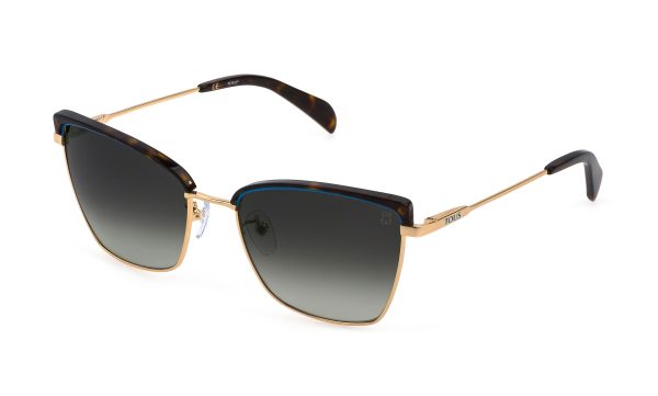 TOUS Sunglasses Sh.Rose Gold With Blue Parts/