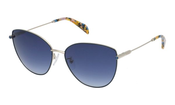 TOUS Sunglasses Shiny Light Gold W/Coloured Parts/