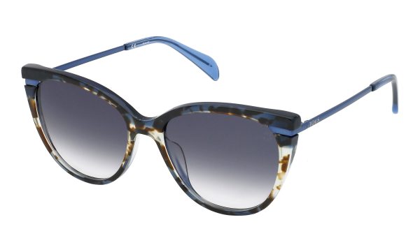 TOUS Sunglasses Shiny Blue Top+Havana/