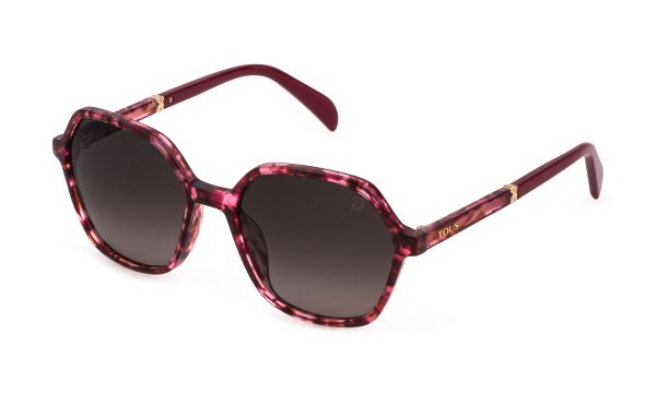 TOUS Sunglasses Shiny Red Havana/