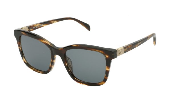 TOUS Sunglasses Shiny Striped Havana/