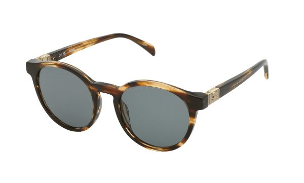TOUS Sunglasses Shiny Striped Havana/