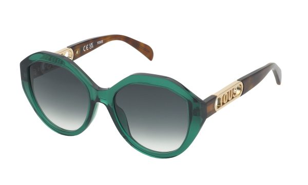 TOUS Sunglasses Shiny Transp.Green/