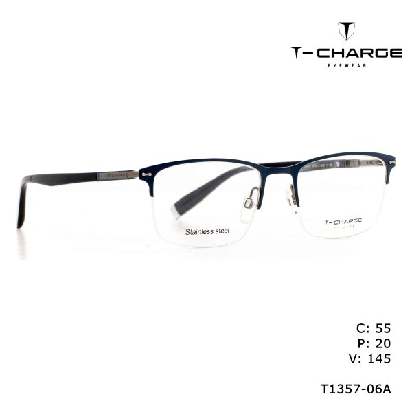 T-CHARGE Optical Shiny Wiredrawing Gun Matted Deep Blue/