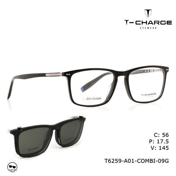 T-CHARGE Optical COMBI CLIPON Black/