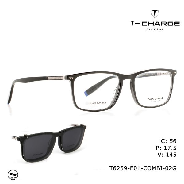 T-CHARGE Optical COMBI CLIPON Black/
