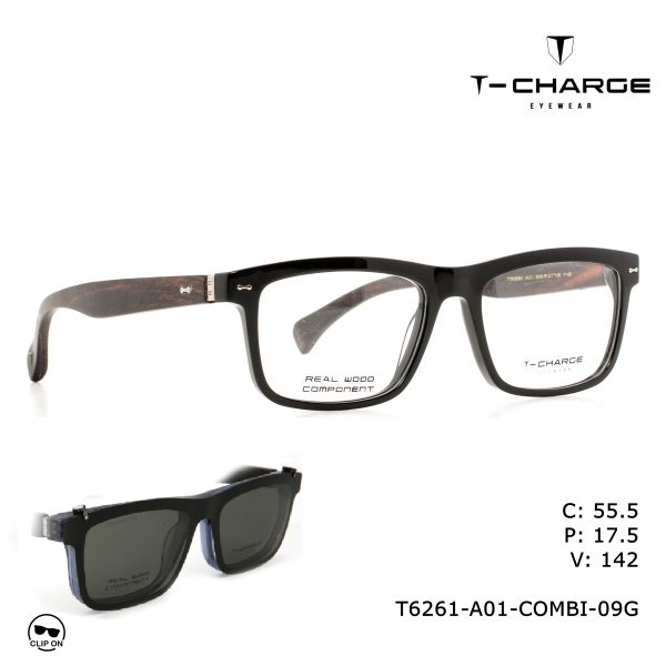 T-CHARGE OpticalCOMBI CLIPON  Black/