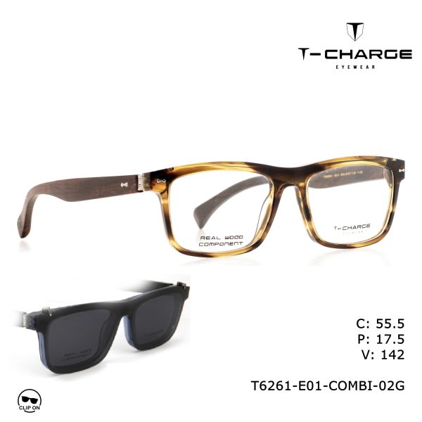 T-CHARGE Optical Grey Stripe/