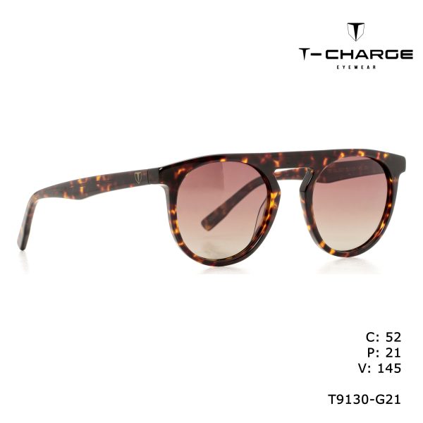 T-CHARGE Sunglasses Havana  6612-8027, Laes/Polarized
