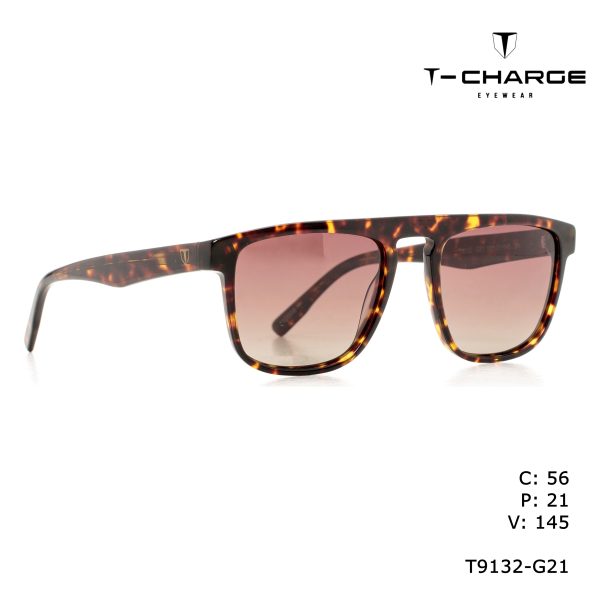 T-CHARGE Sunglasses Havana  6612-8027, Laes/Polarized