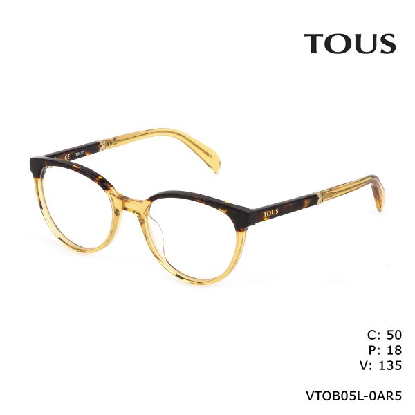 TOUS Optical Shiny Havana+Yellow/