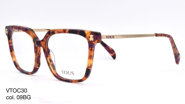 TOUS Optical Shiny Orange/Violet Havana/