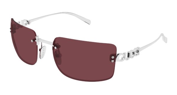 GUCCI Sunglasses Gold Gold Grey/