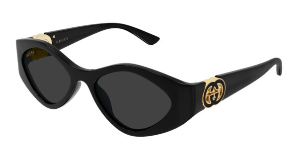 GUCCI Sunglasses Black Black Grey/