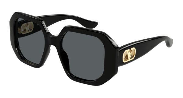 VALENTINO Sunglasses Black Black Grey/