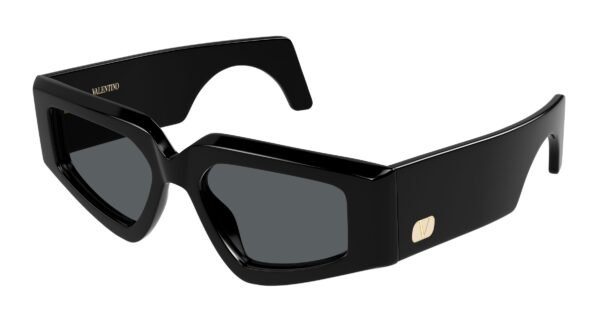 VALENTINO Sunglasses Black Black Grey/