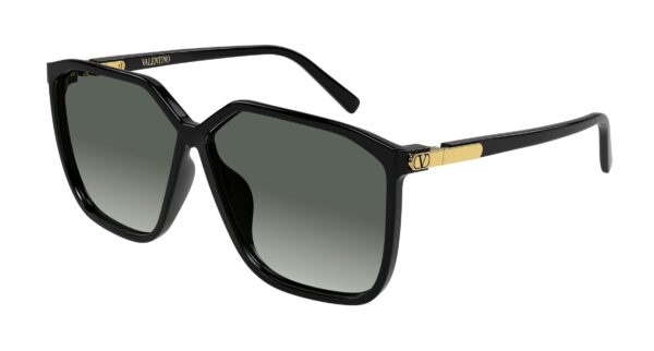VALENTINO Sunglasses Black Black Grey/GRADIENT