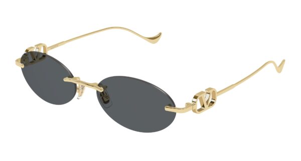 VALENTINO Sunglasses Gold Gold Grey/